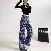 Spring And Autumn New High Waist Loose All-match Wide Leg Pants