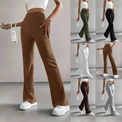 Bell-bottom Pants Women's Fashion Solid Color Casual Pants