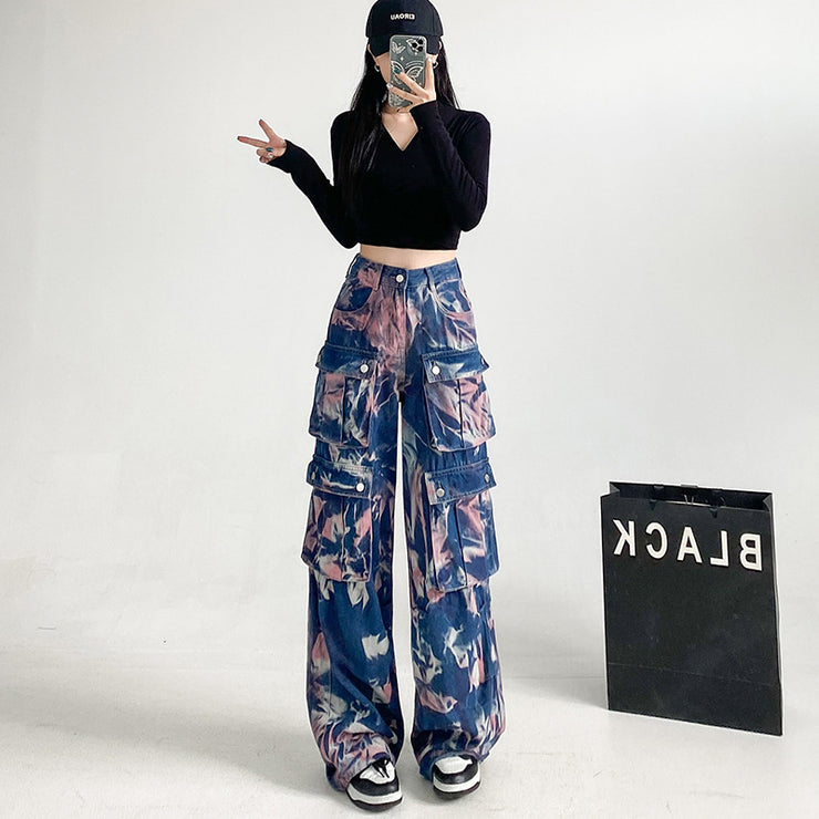 Spring And Autumn New High Waist Loose All-match Wide Leg Pants