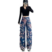 Spring And Autumn New High Waist Loose All-match Wide Leg Pants