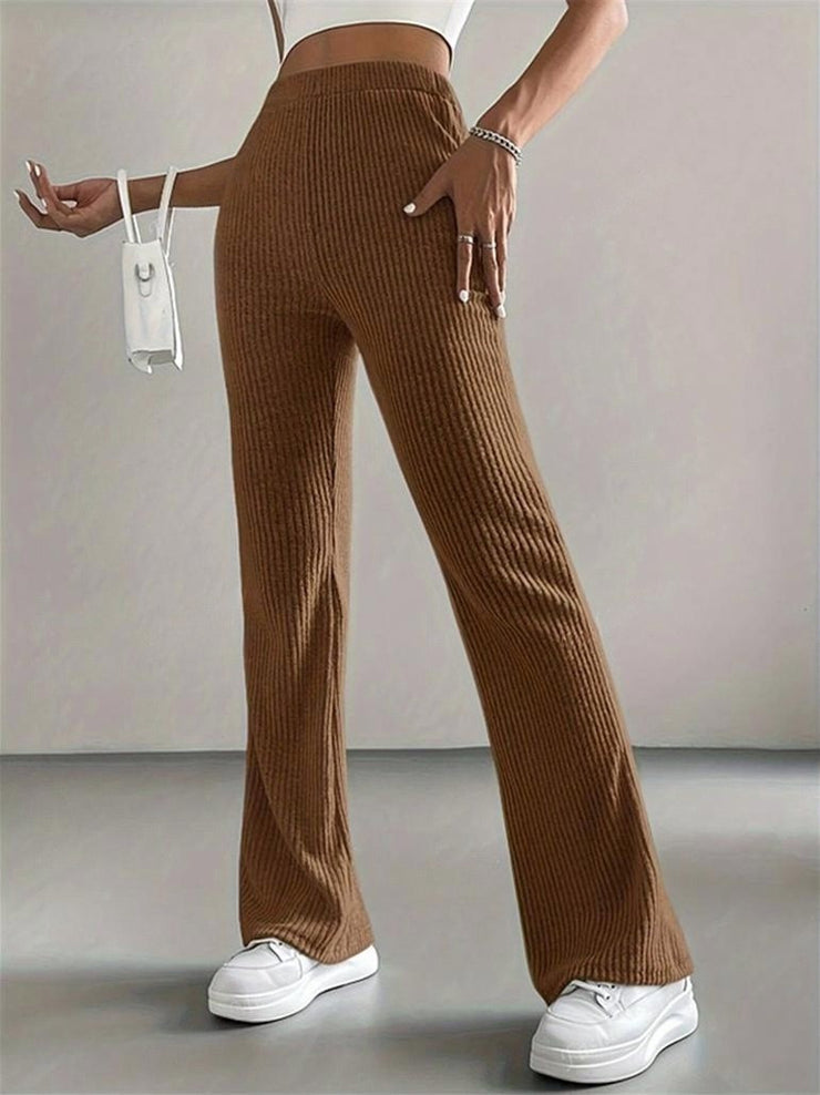 Bell-bottom Pants Women's Fashion Solid Color Casual Pants